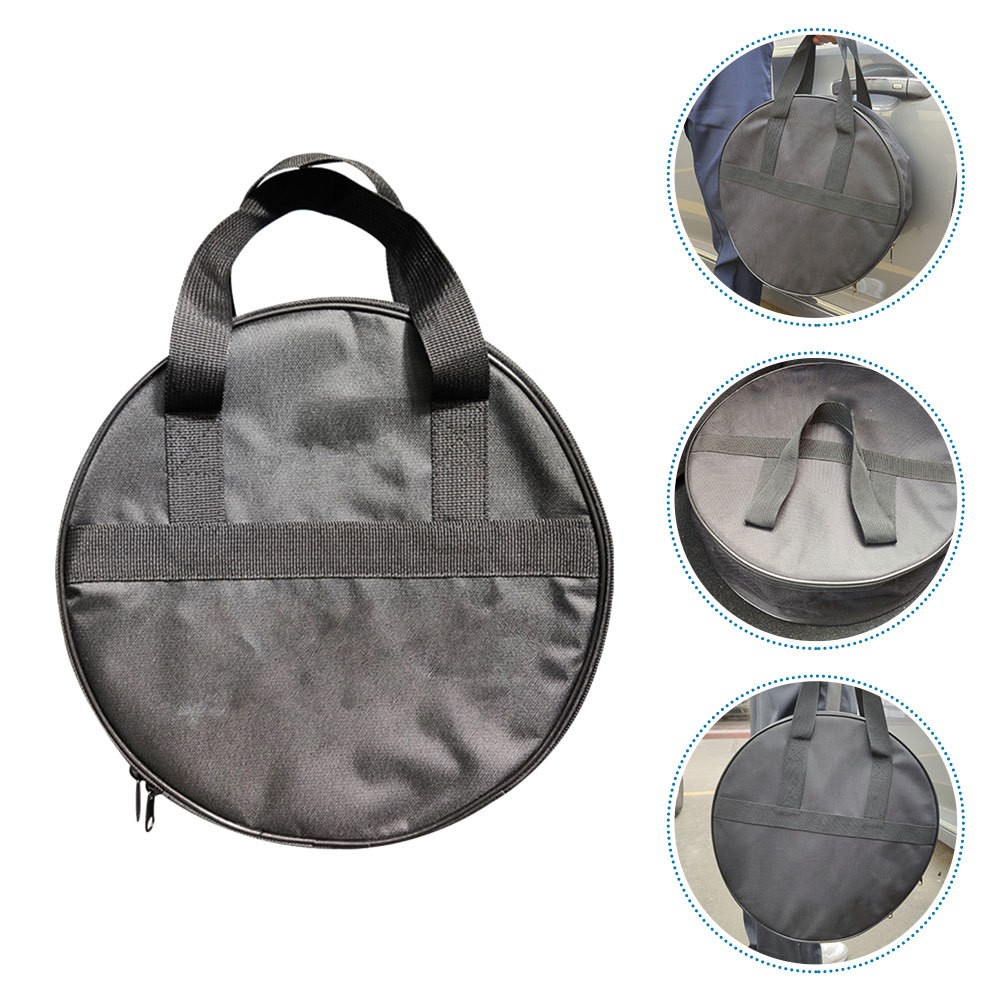 Cable Organizer Bag Round Tool Organizer Bag Automotive Tool Bag With Handle - Image 2