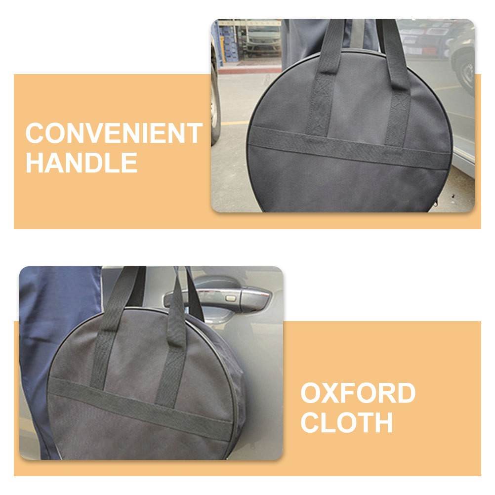 Cable Organizer Bag Round Tool Organizer Bag Automotive Tool Bag With Handle - Image 5