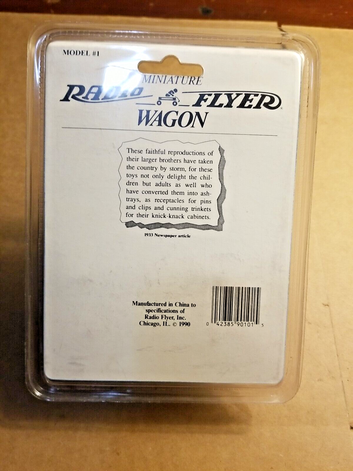 Vintage 1990 Radio Flyer Miniature Wagon Model #1 - Image 2