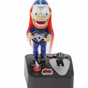 Mancave Racecar Driver Toy Figure Desktop Interactive Novelty Hotrod Sound Light