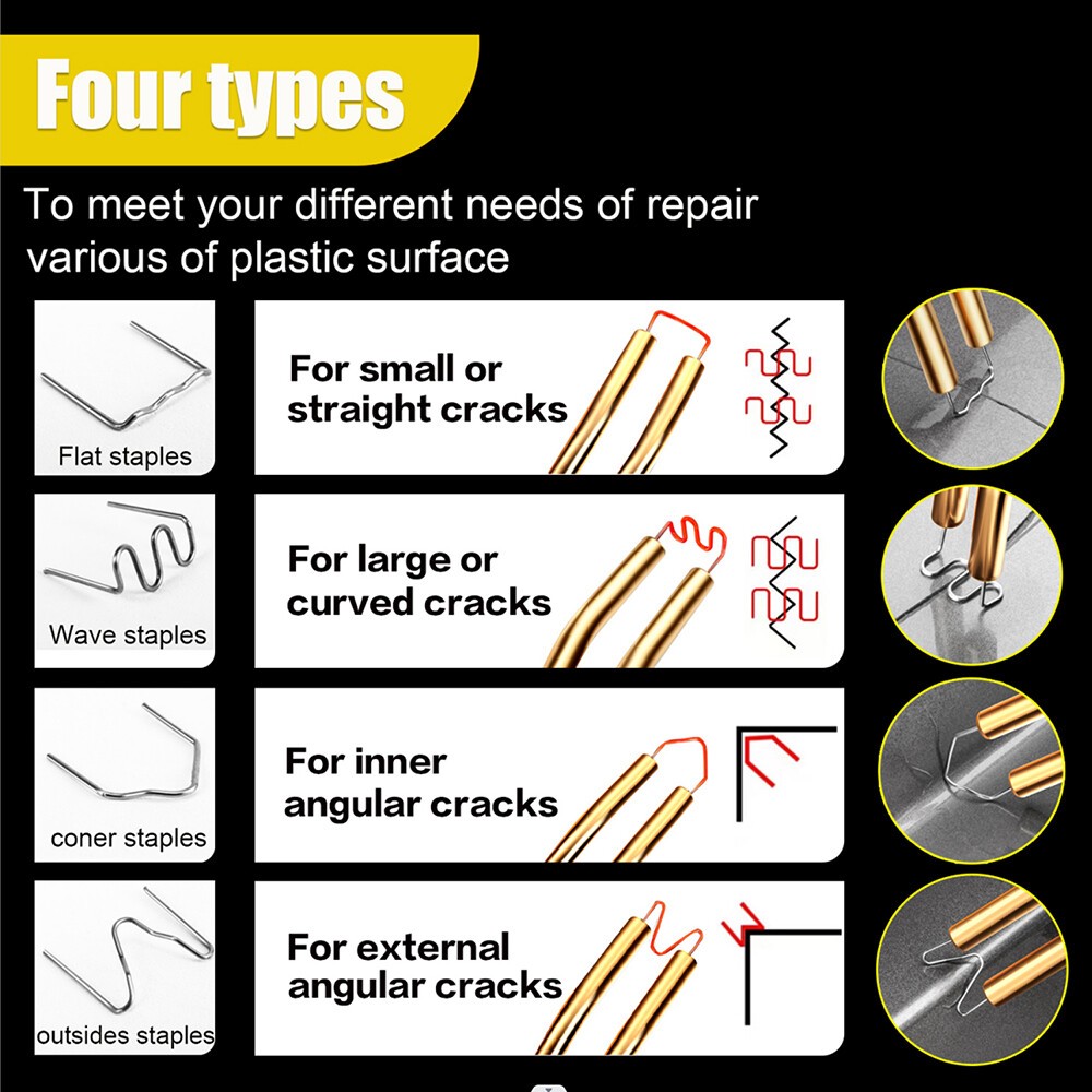 Automotive Plastic Welder Kit For Bumper Repair 200 Welding Rods - Image 5