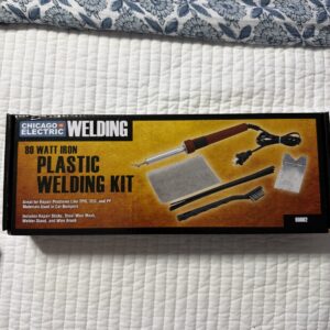 80 Watt Iron Plastic Automotive Welder Welding Kit w Welding Rod/Mesh/Brush