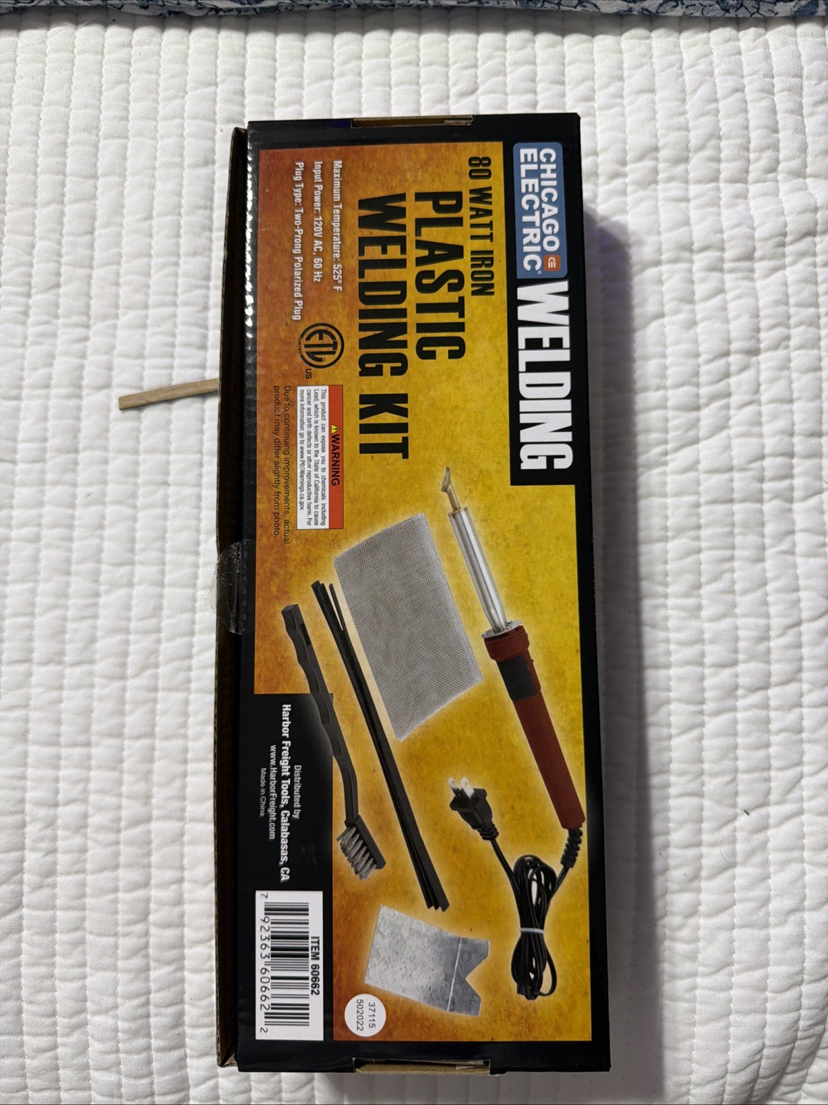 80 Watt Iron Plastic Automotive Welder Welding Kit w Welding Rod/Mesh/Brush - Image 2