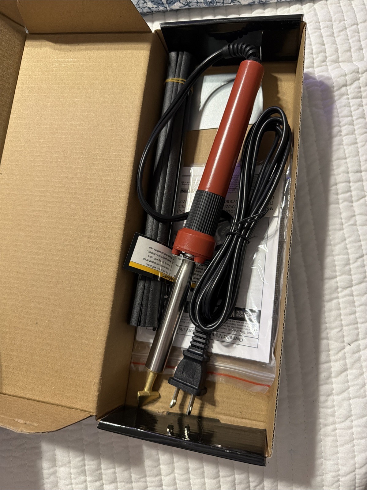 80 Watt Iron Plastic Automotive Welder Welding Kit w Welding Rod/Mesh/Brush - Image 3