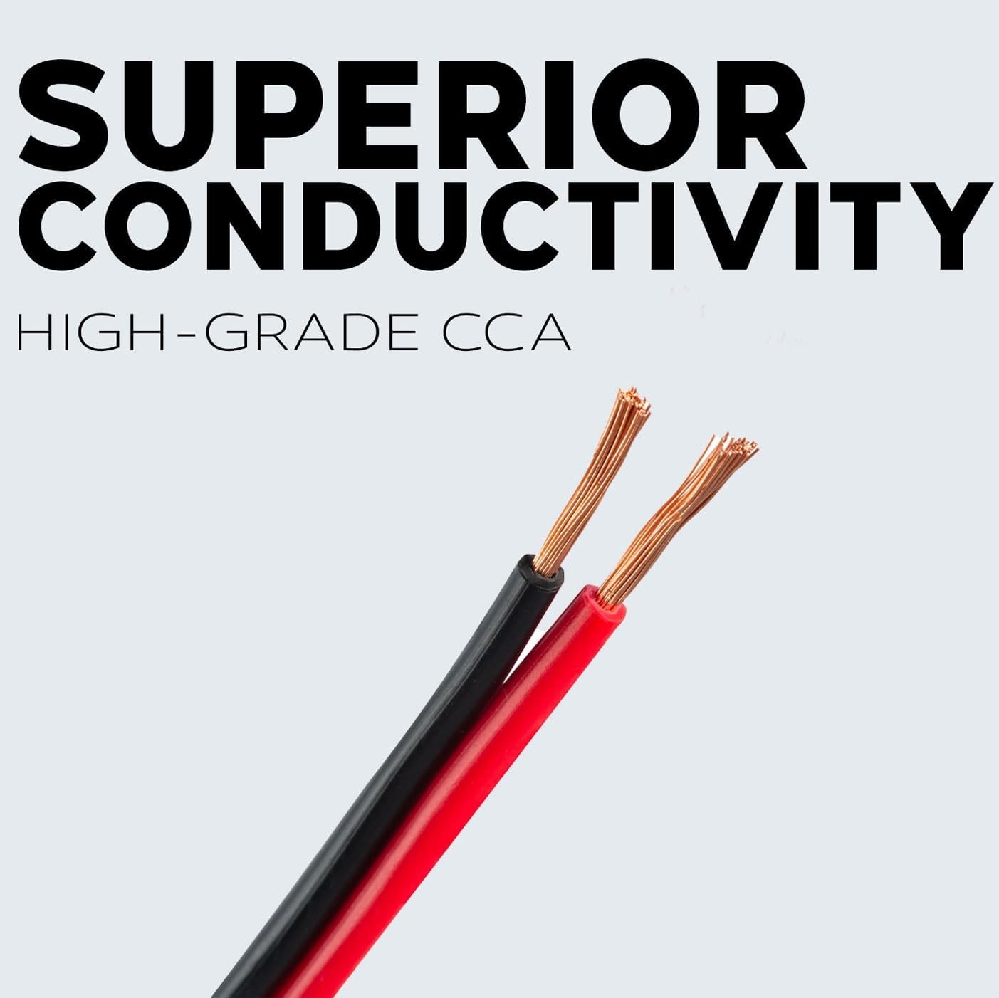 Speaker Zip Wire Primary Bonded Red & Black Cable Stranded Car Audio Automotive - Image 2