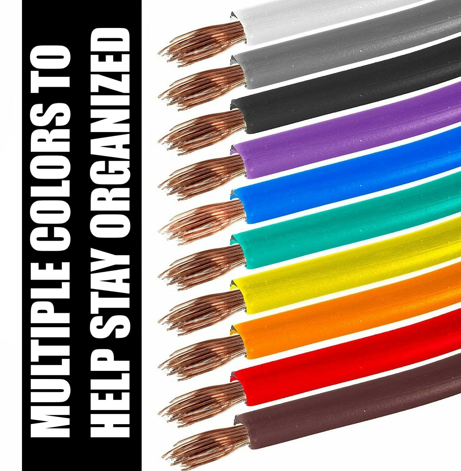 14 Gauge 12v Automotive RV Trailer Hook Up Primary Wire - 7 Colors - 50 Feet EA - Image 5