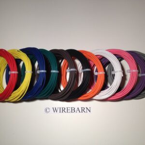AUTOMOTIVE WIRE - 18 GAUGE -HIGH TEMP TXL WIRE - 11 COLORS - 25' EACH COLOR