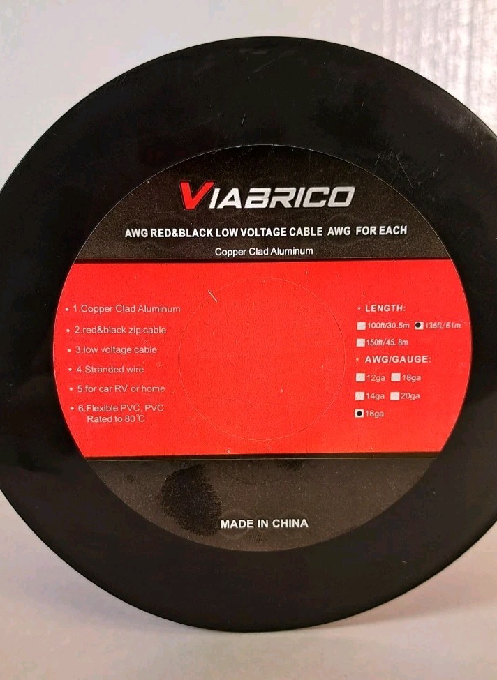 16 Gauge Wire 16awg Automotive Wire Electrical Wire 135ft 2 Conductor Red Black - Image 3
