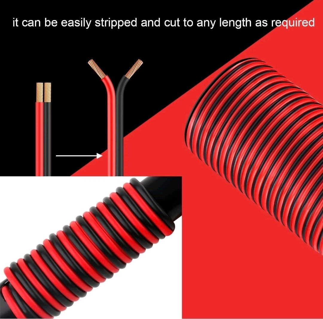 16 Gauge Wire 16awg Automotive Wire Electrical Wire 135ft 2 Conductor Red Black - Image 4