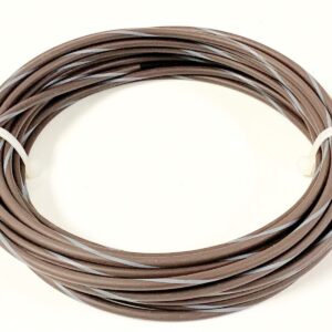 AUTOMOTIVE WIRE 12 GAUGE HIGH TEMP GXL COPPER WIRE BROWN W GRAY STRIPE 25' U.S.A