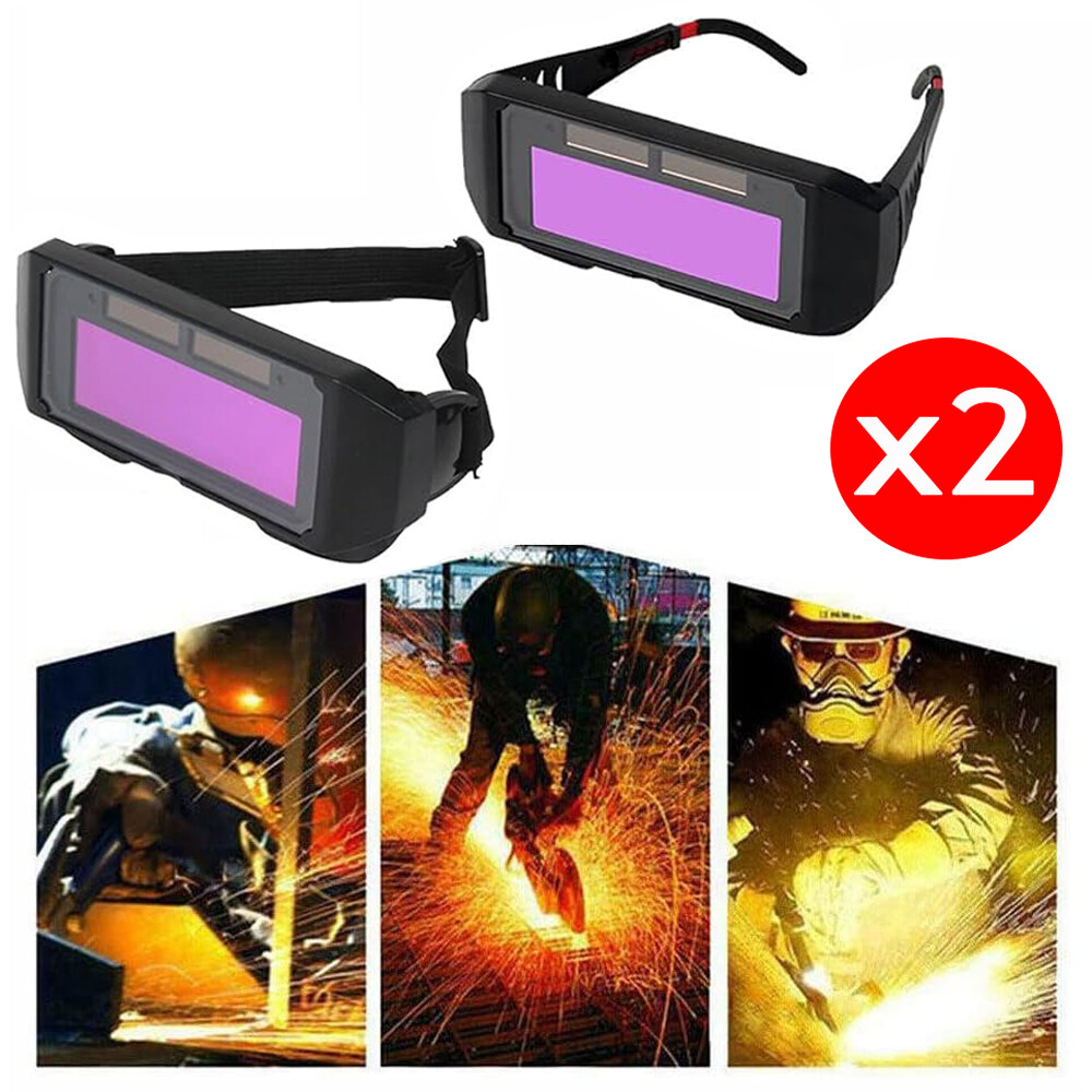 2Pcs Welding Glasses Auto Darkening Goggles Mask Safety Automatic Dimming Welder - Image 2