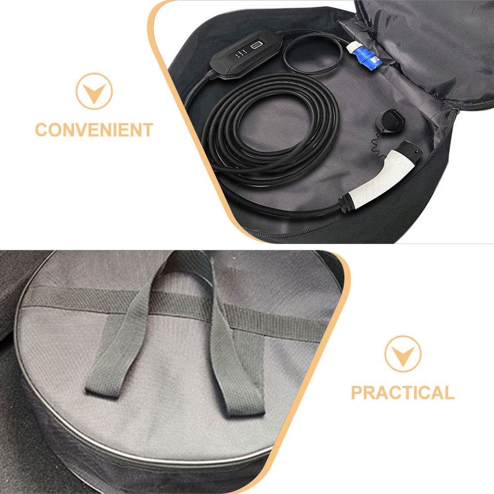Cable Bag Travel Large Capacity Tool Jumper Carry Hard Storage Case - Image 5