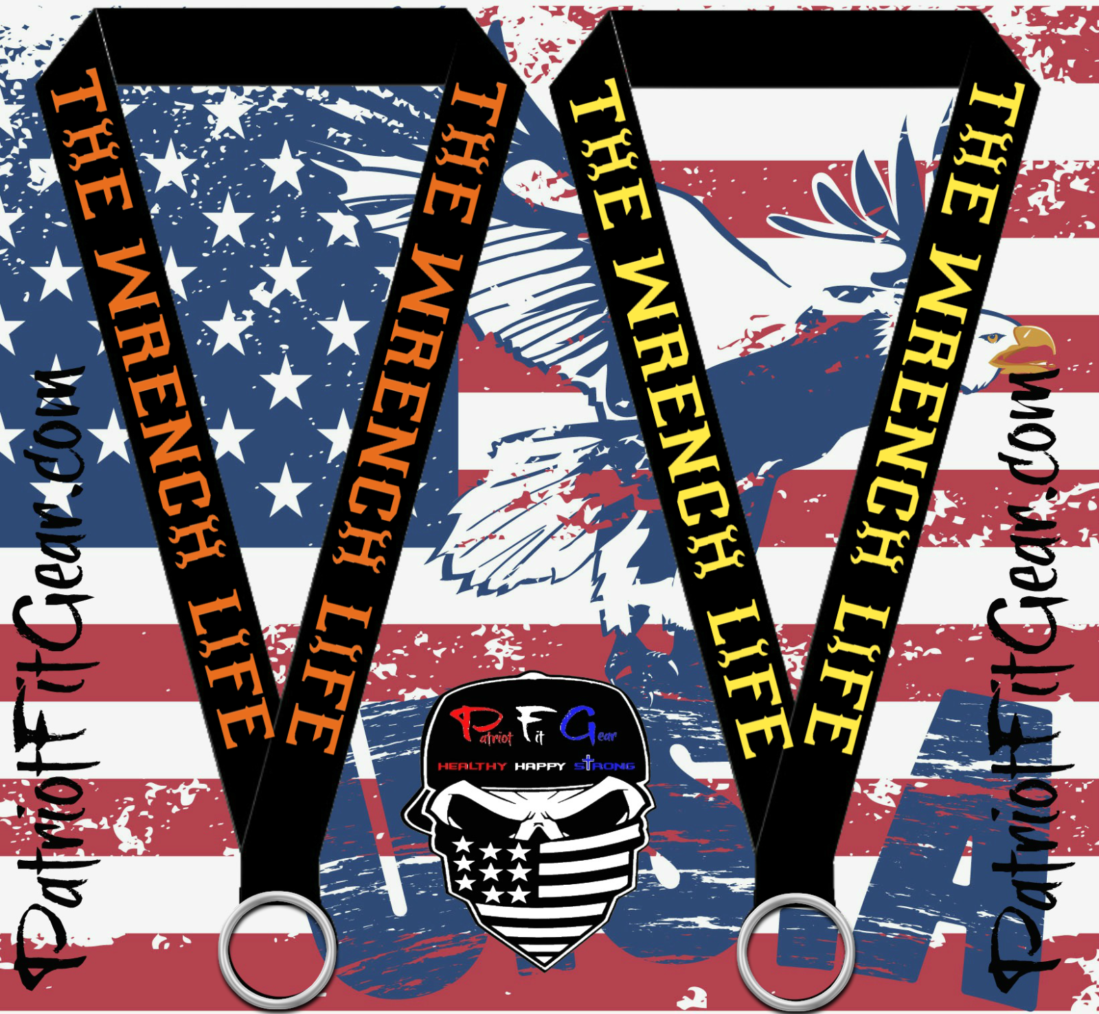Lanyard,The Wrench Life,Mechanic,Wrenching,{{SET OF TWO}},Automotive,Custom