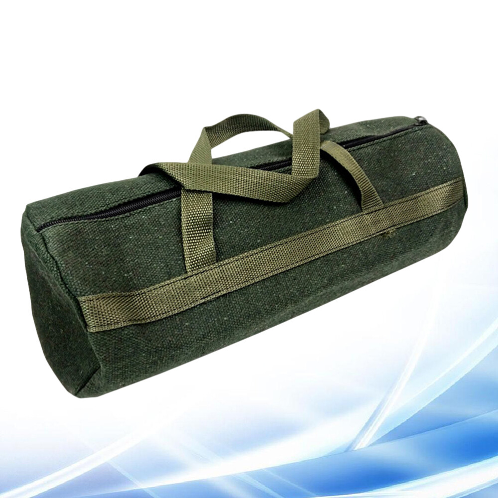 Canvas Tool Bag with Zipper Waterproof High Capacity Pouch Work