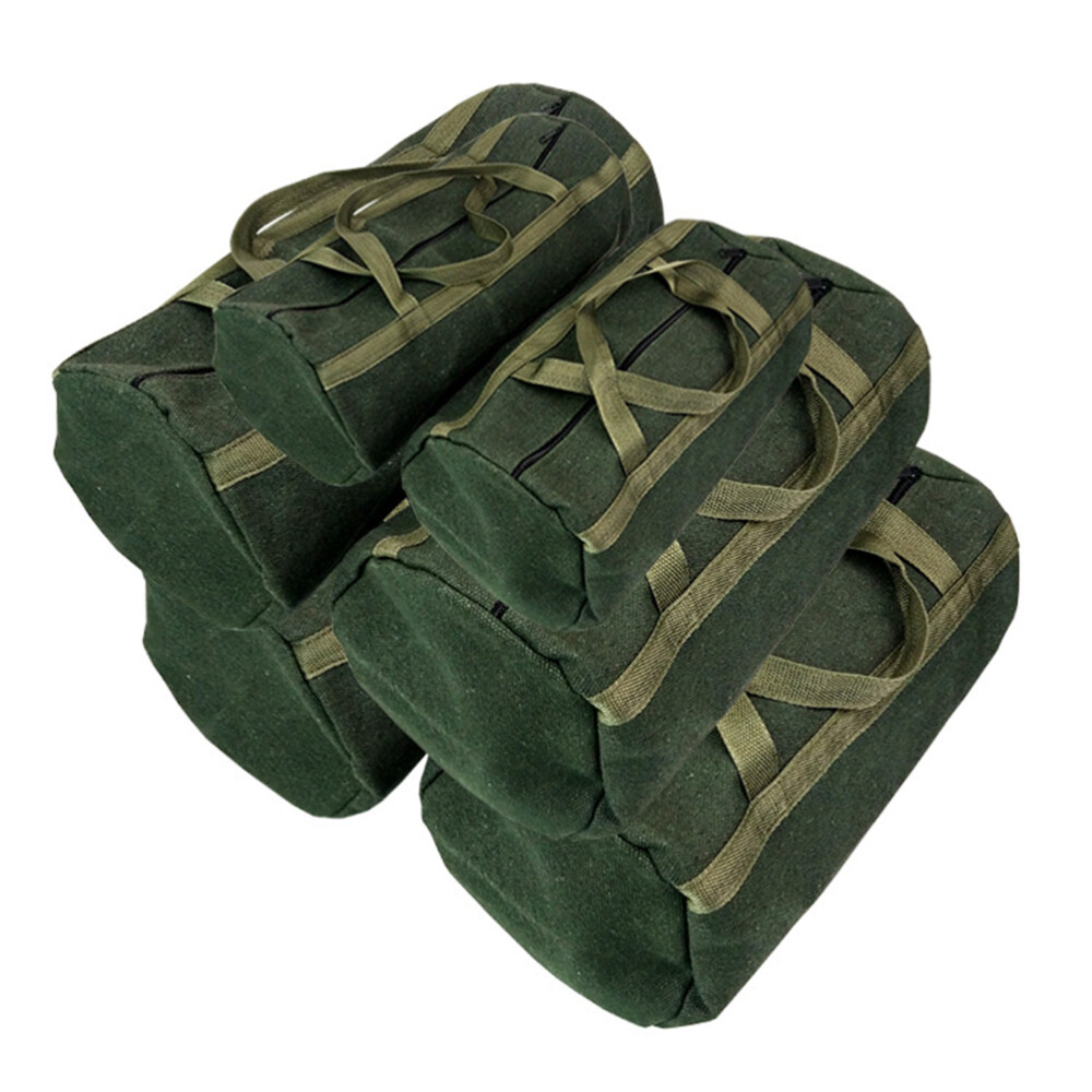 Canvas Tool Bag with Zipper Waterproof High Capacity Pouch Work - Image 2