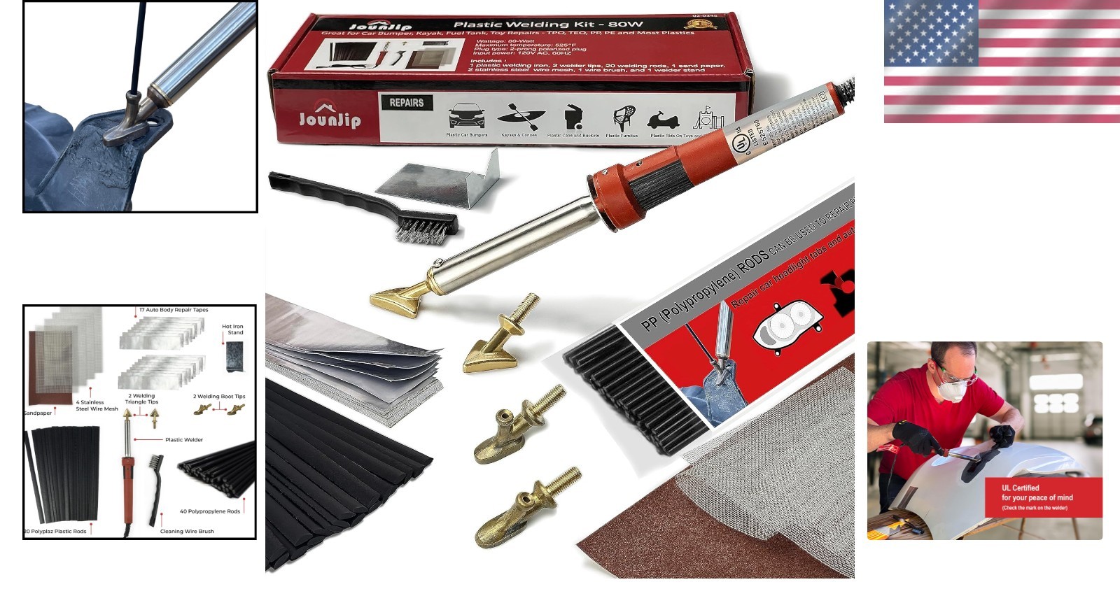 Brand New Plastic Welding Kit - Deluxe, Certified, 80W, for Automotive & Out... - Image 2