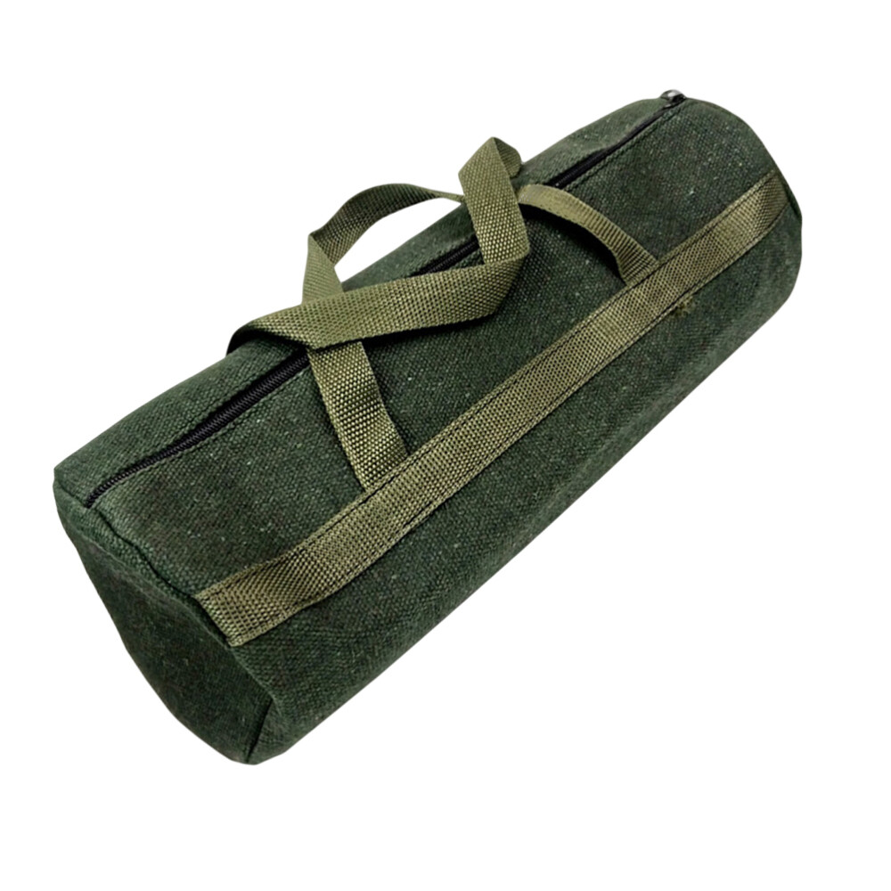 Canvas Tool Bag with Zipper Waterproof High Capacity Pouch Work - Image 5