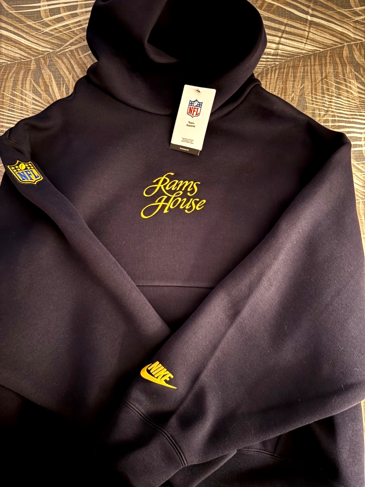 Los Angeles Rams Nike 2025 Rivalries Oversized Tech Fleece Hoodie XXL - NWT