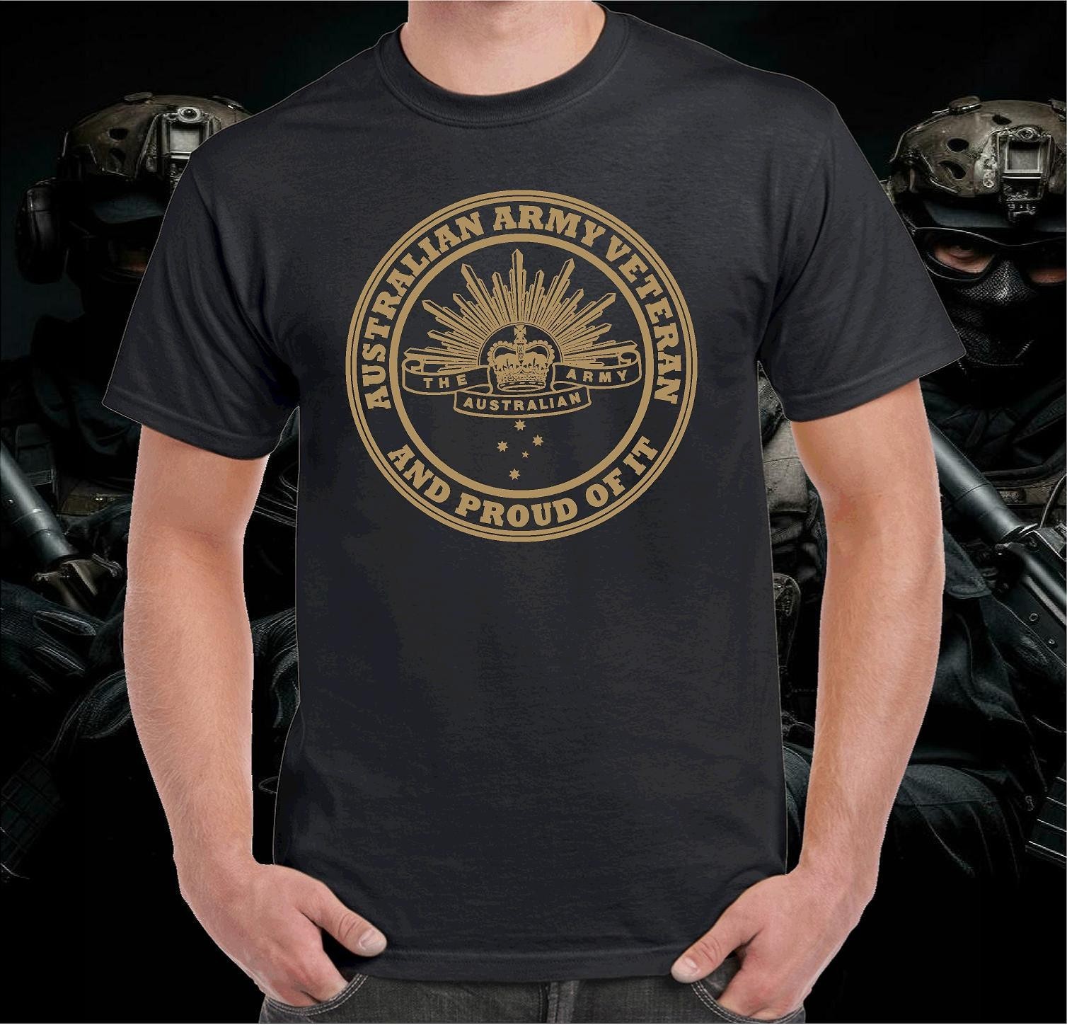 AUSTRALIAN ARMY VETERAN PROUD T-SHIRT T SHIRT CLOTHING APPAREL RETRO TSHIRT - Image 3