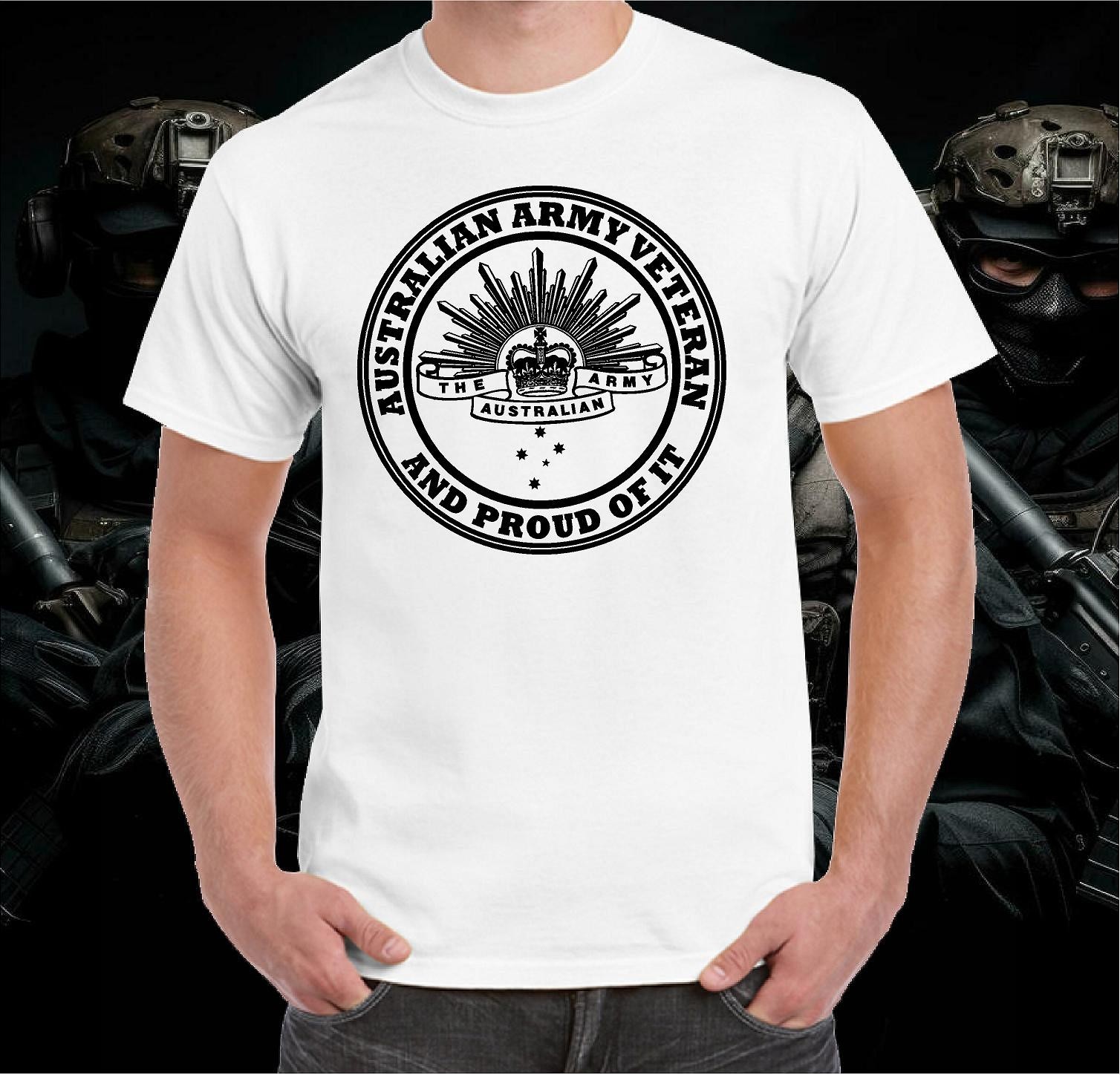 AUSTRALIAN ARMY VETERAN PROUD T-SHIRT T SHIRT CLOTHING APPAREL RETRO TSHIRT - Image 4
