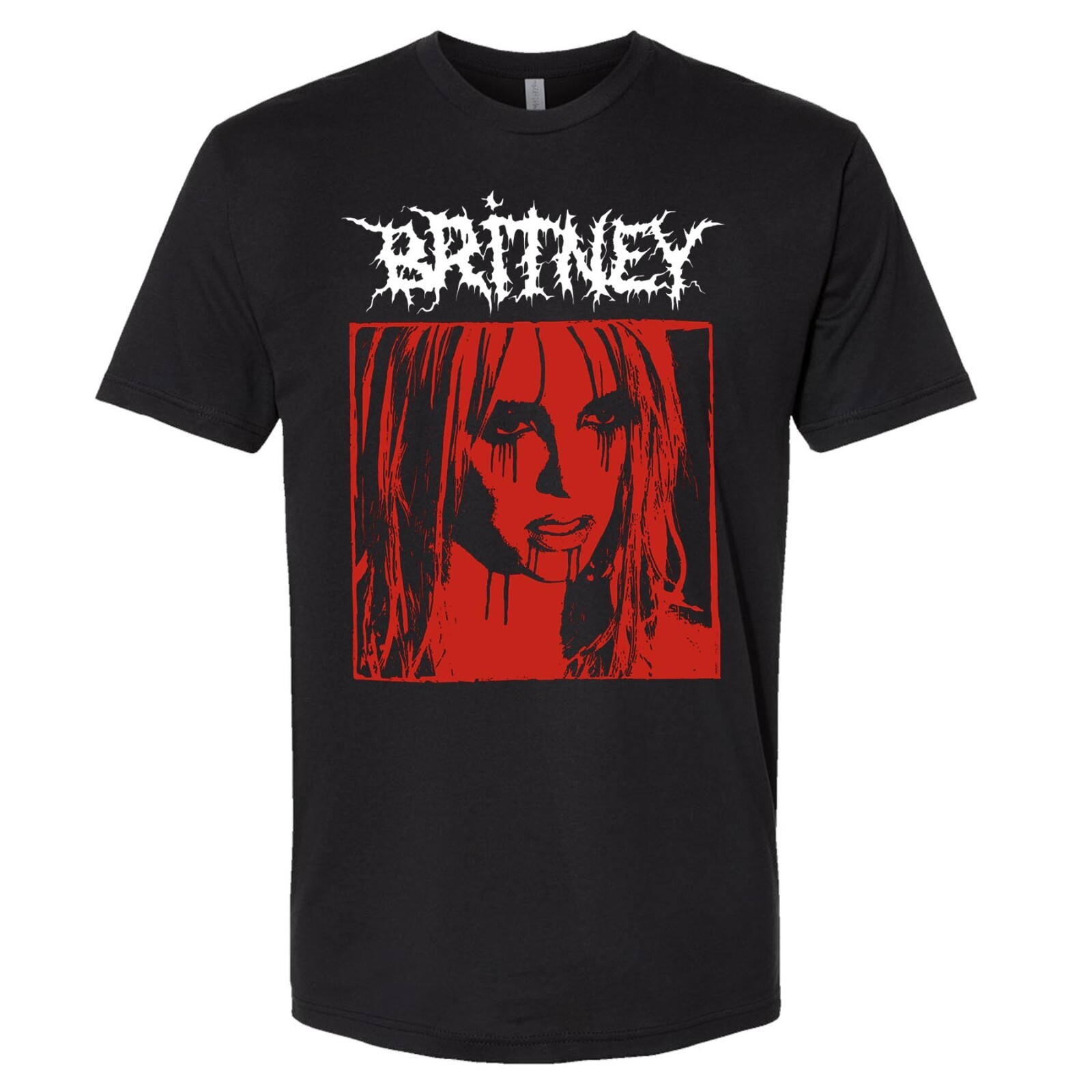 Britney Spears T-Shirt Black Metal Funny Shirt Punk Rock Fan Apparel Small-3X