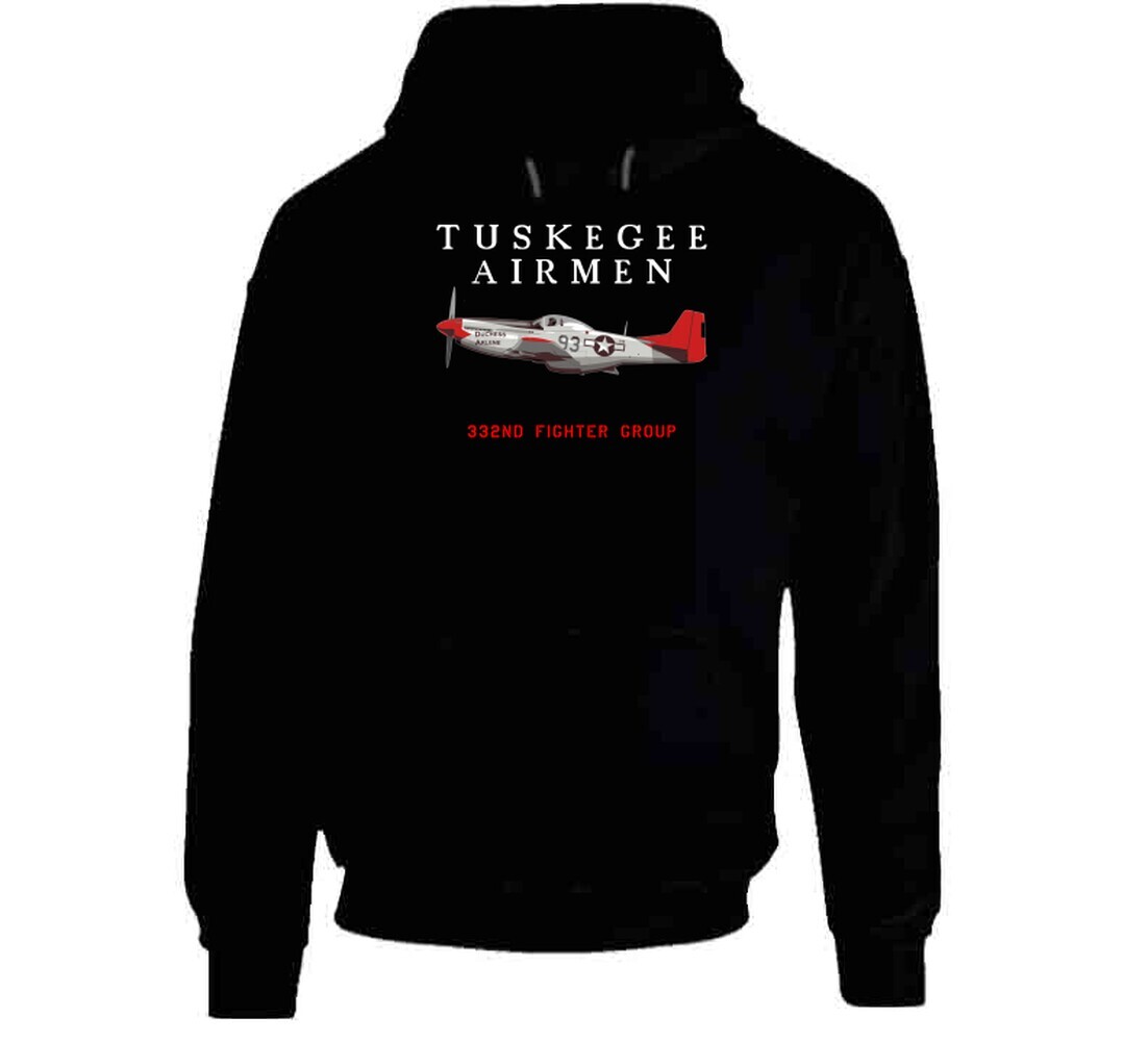 Red Tails Tuskegee Airmen 332nd Fighter Group Logo World War Movie Cool T Shirt - Image 2