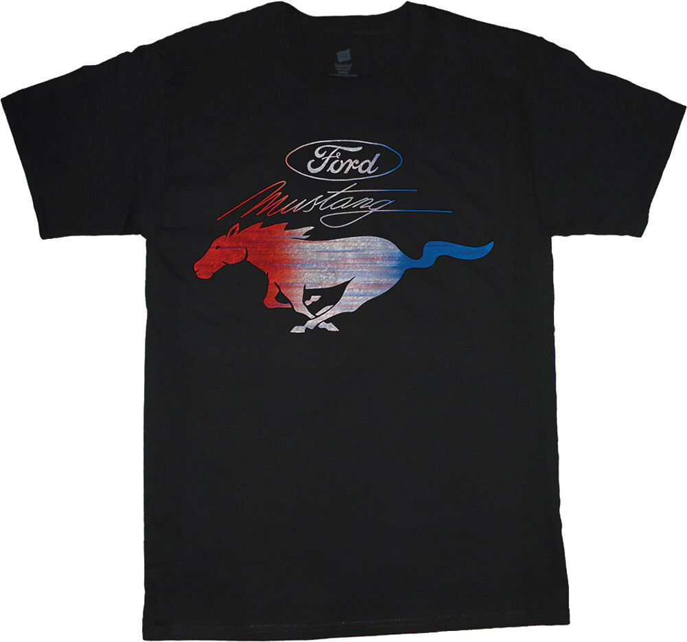 Ford Mustang Pony T-shirt Mens Ford Racing Tee Shirt Mens Clothing Accessories