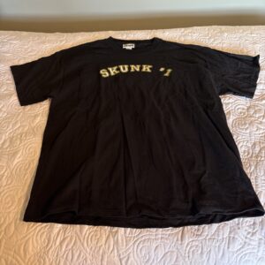 Strainz Clothing Black T Shirt With Skink #1 Logo In Sizes XS, S, M