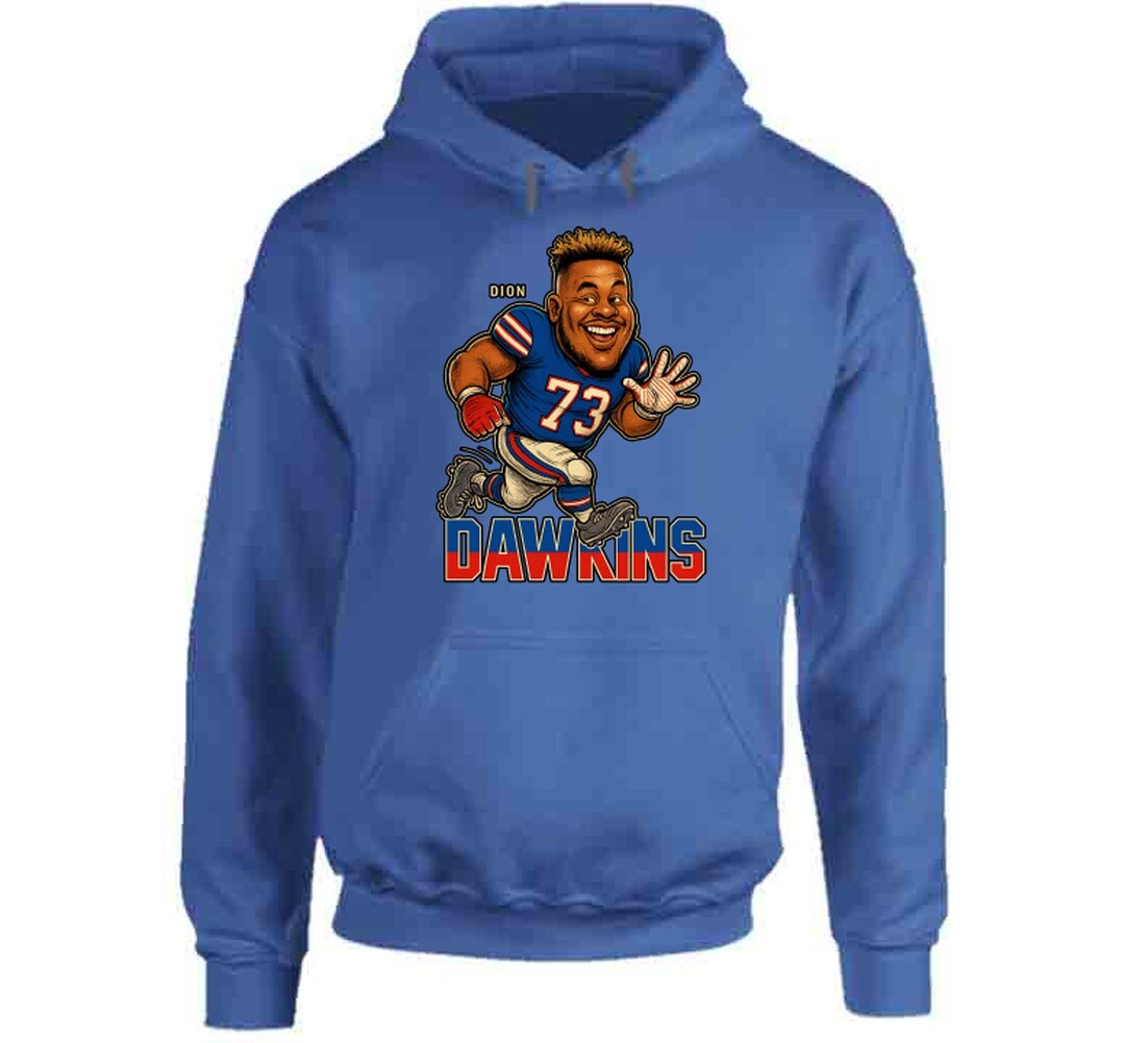 Dion Dawkins Football Caricature Fan T Shirt - Image 2