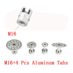 Paintless Car Tools Aluminum Glue Puller Tabs 4 Sizes Automotive Tool Kit