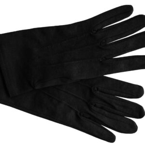 Gloves Mens Black Thin Nylon Dress Tux Stretch 1 size fits most Virus Washable