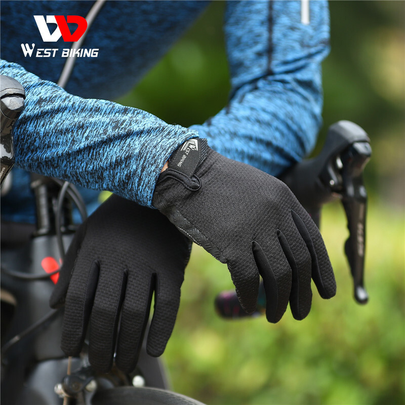 WEST BIKING Breathable Cycling Full Finger Gloves Touch Screen Sports Gloves - Image 4