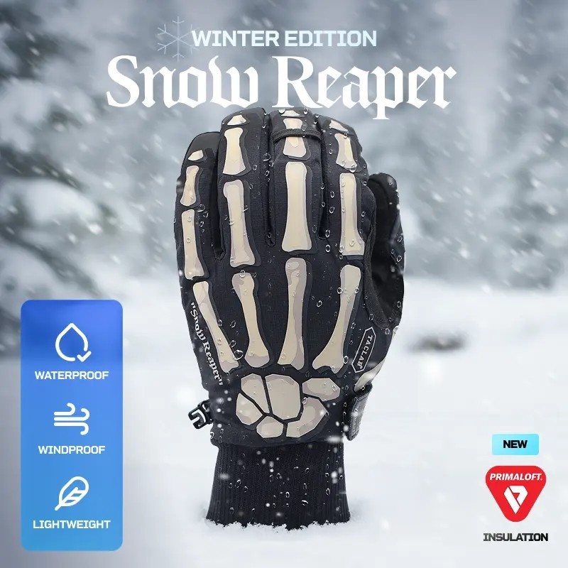 Snow Reaper Waterproof Tactical Gloves – Winter Insulated, Windproof, Outdoor
