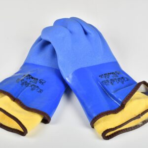 PVC Oil & Cold Resistant Waterproof Winter Work Gloves Warm Removeable Liner LG