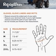 RefrigiWear Three-Finger Leather Mitt - Durable, Warm Work Mittens with Fleece - Image 5