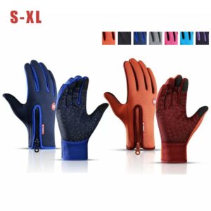 2 Pair Windproof Waterproof Winter Gloves Thermal Mitten Touch Screen Men Women