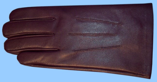 Mens Gloves-Purple LEATHER DRESS GLOVES-SILK LINED GENUINE LAMBSKIN LEATHER st10 - Image 3