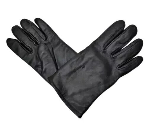 Black Sheepskin Officers Dress Gloves Poly/Wool Lined – New *mocinc1982*