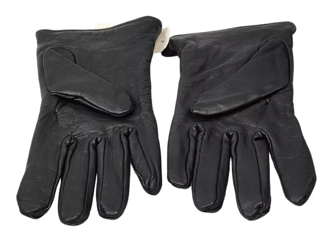 Black Sheepskin Officers Dress Gloves Poly/Wool Lined – New *mocinc1982* - Image 2