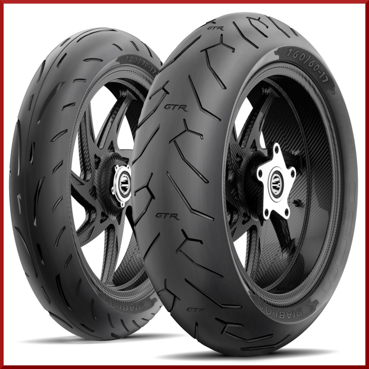 Roadmax Diablo 160/60-17 + 120/70-17 (75H) Motorcycle Tire SET (1Front + 1Rear)