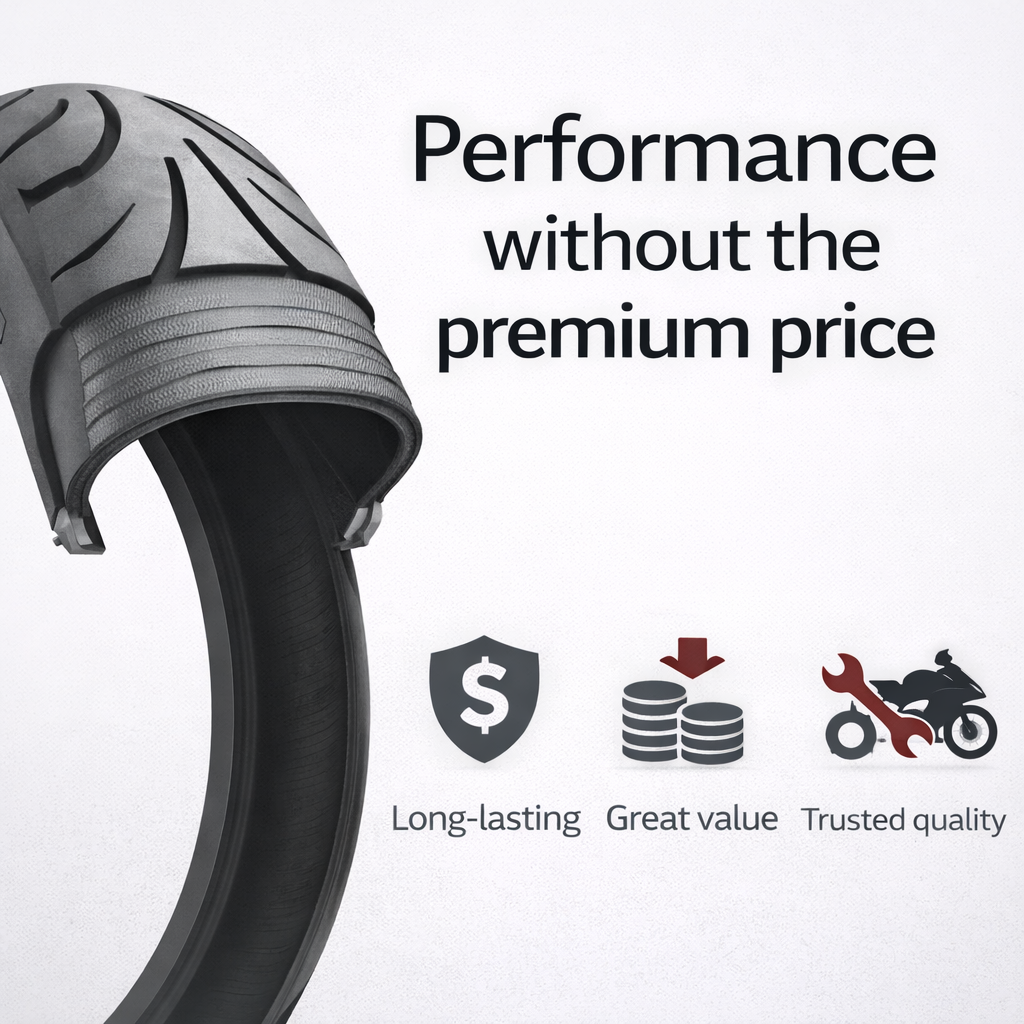 Roadmax Diablo 160/60-17 + 120/70-17 (75H) Motorcycle Tire SET (1Front + 1Rear) - Image 3