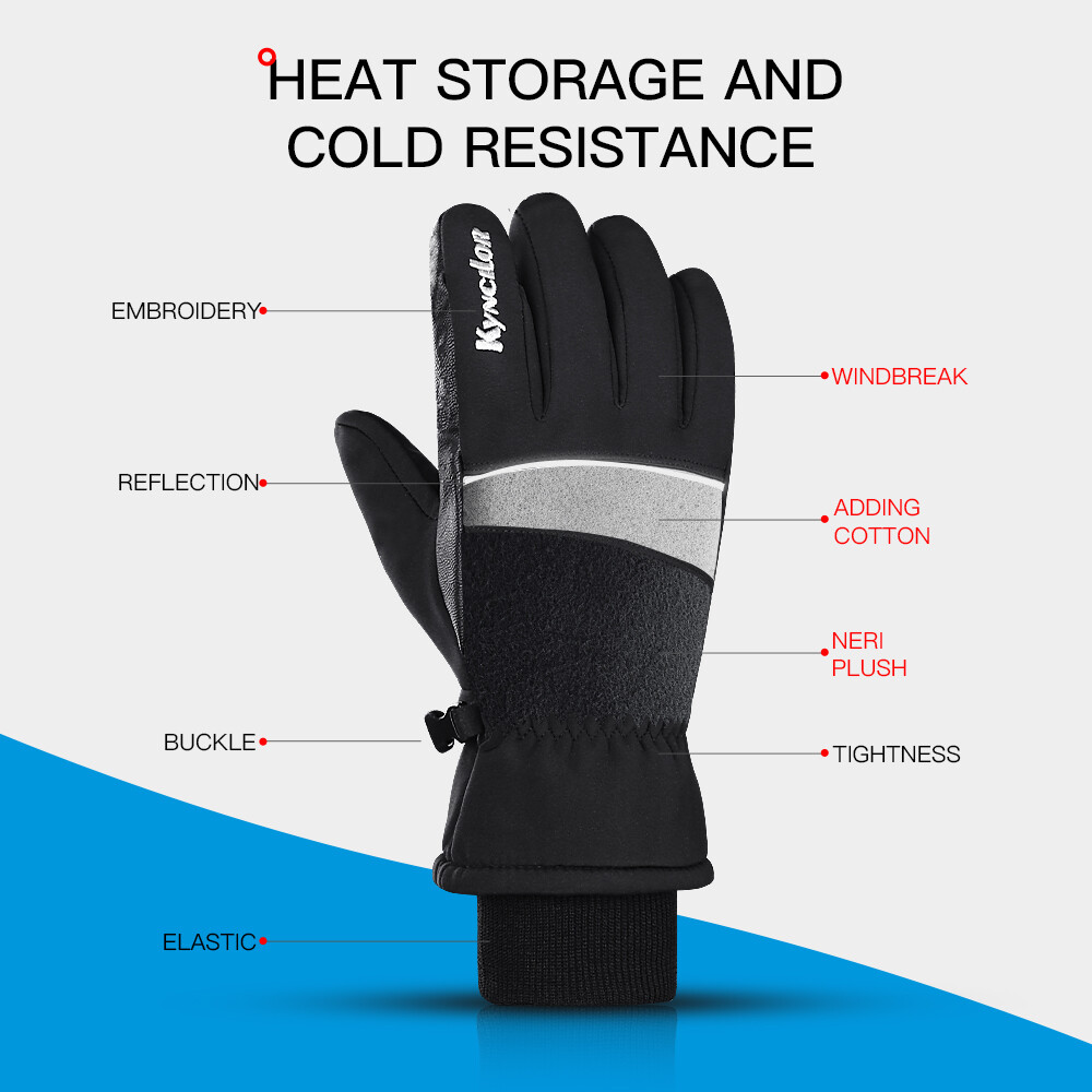 Winter Gloves -30℉ Waterproof Thermal Gloves for Men Women 3M Insulated Gloves - Image 4