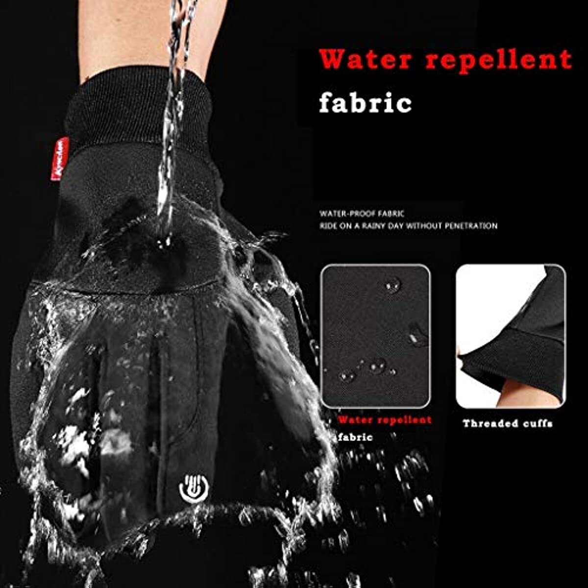 Winter Gloves Touchscreen Warm Thin Liner Running Gloves for Work Riding Driving - Image 5