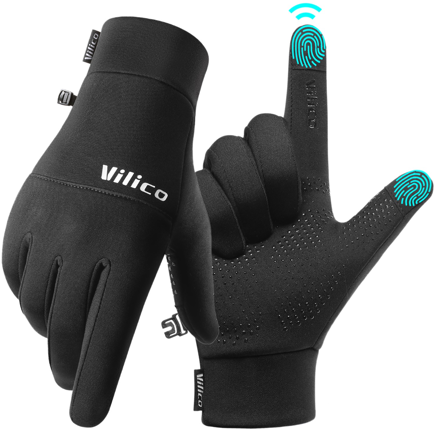 Winter Running Gloves Touch Screen Anti-Slip Thermal Gloves for Cycling Driving