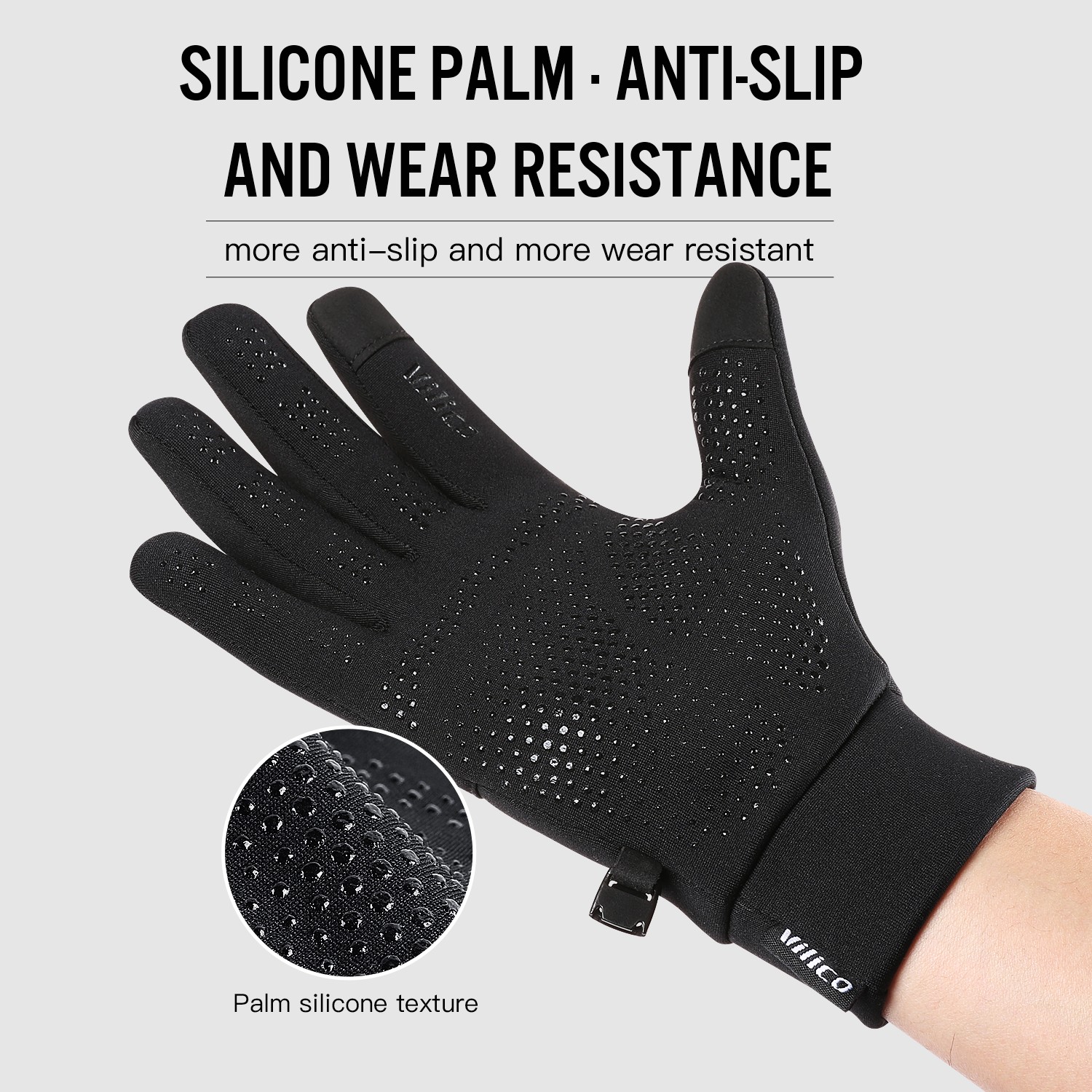 Winter Running Gloves Touch Screen Anti-Slip Thermal Gloves for Cycling Driving - Image 4