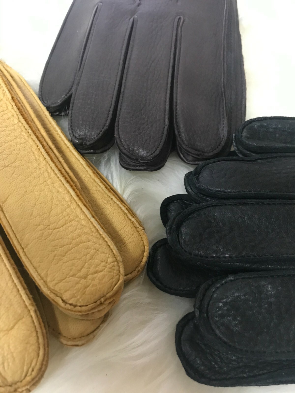 Deerskin Leather Dress Gloves - Mens & Ladies- 3 colors & sizes - Image 3