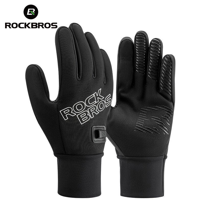 ROCKBROS Electric Heating Gloves Warm Fleece Inner Anti-Slip Touchscreen Gloves - Image 4