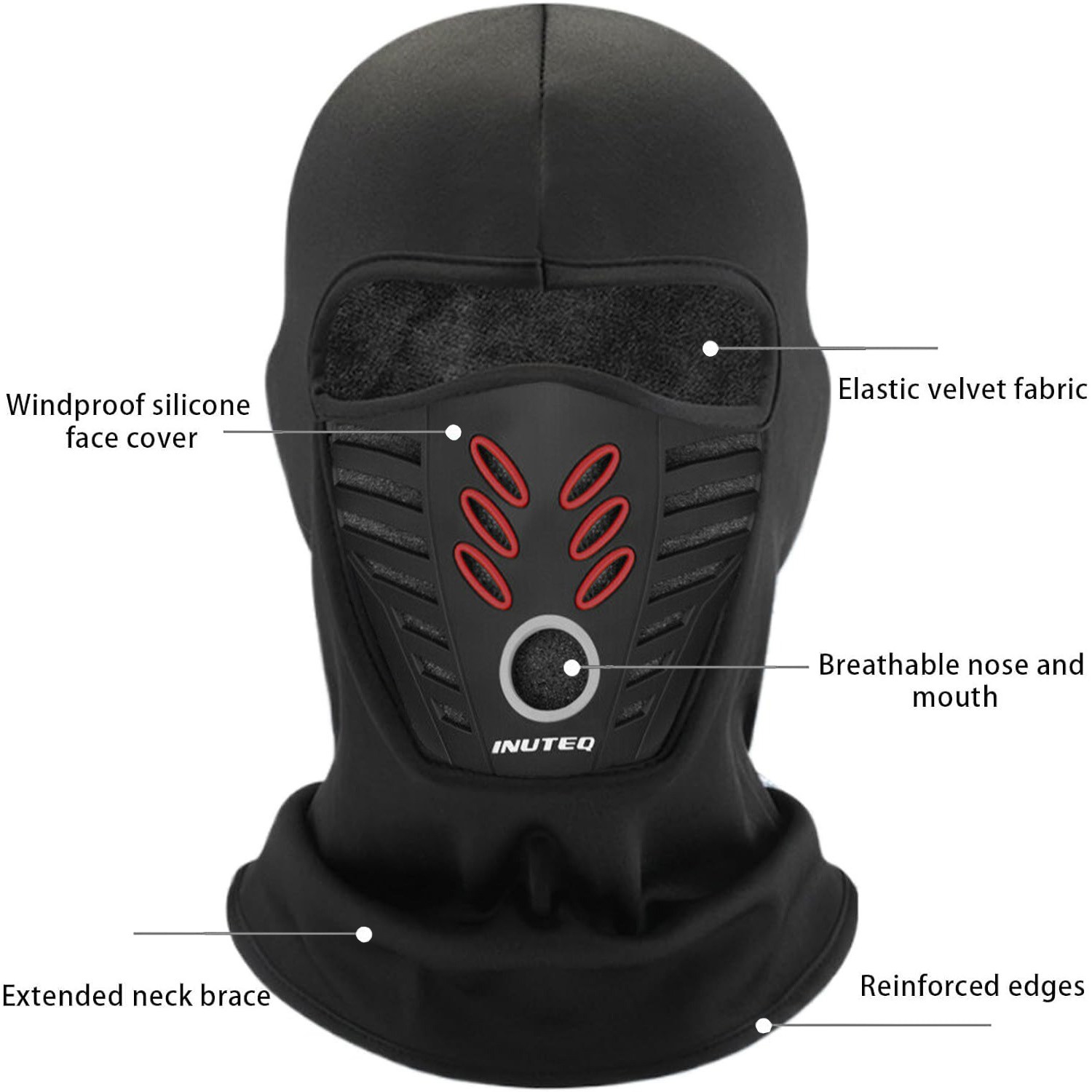 Winter Windproof Fleece Ski Mask Balaclava Headwear Motorcycle Thermal Face Mask - Image 3