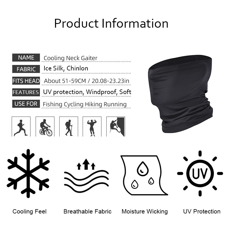 Hiking Balaclava Bandana Outdoor Face Mask Neck Gaiter Snood Scarves Headwear - Image 5