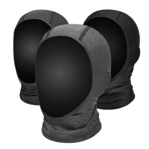 Open Face Balaclava Breathable Face Mask Sports Lightweight Soft Headwear Hats